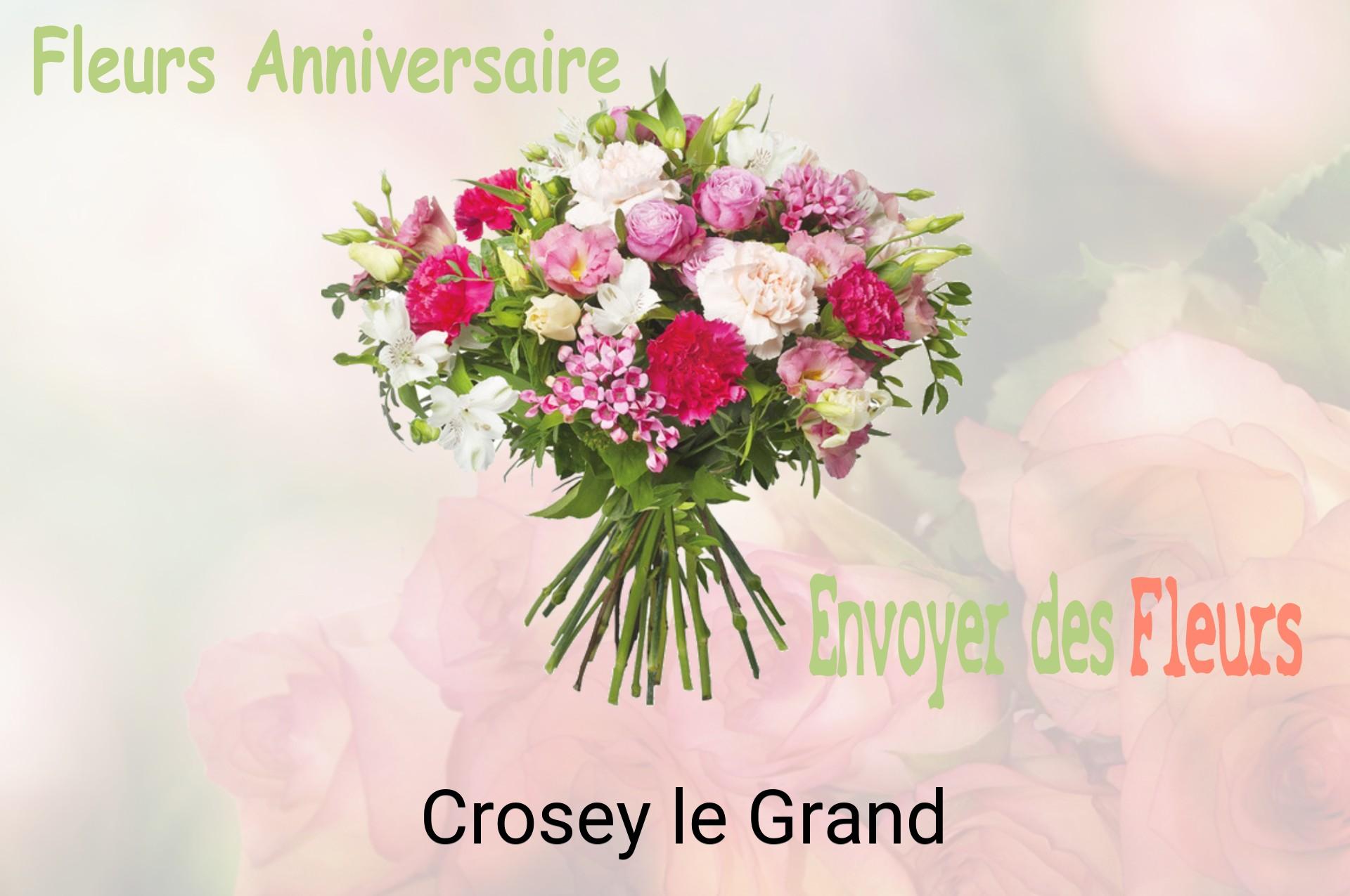 Bouquet de fleurs d’anniversaire livré à Crosey-le-Grand