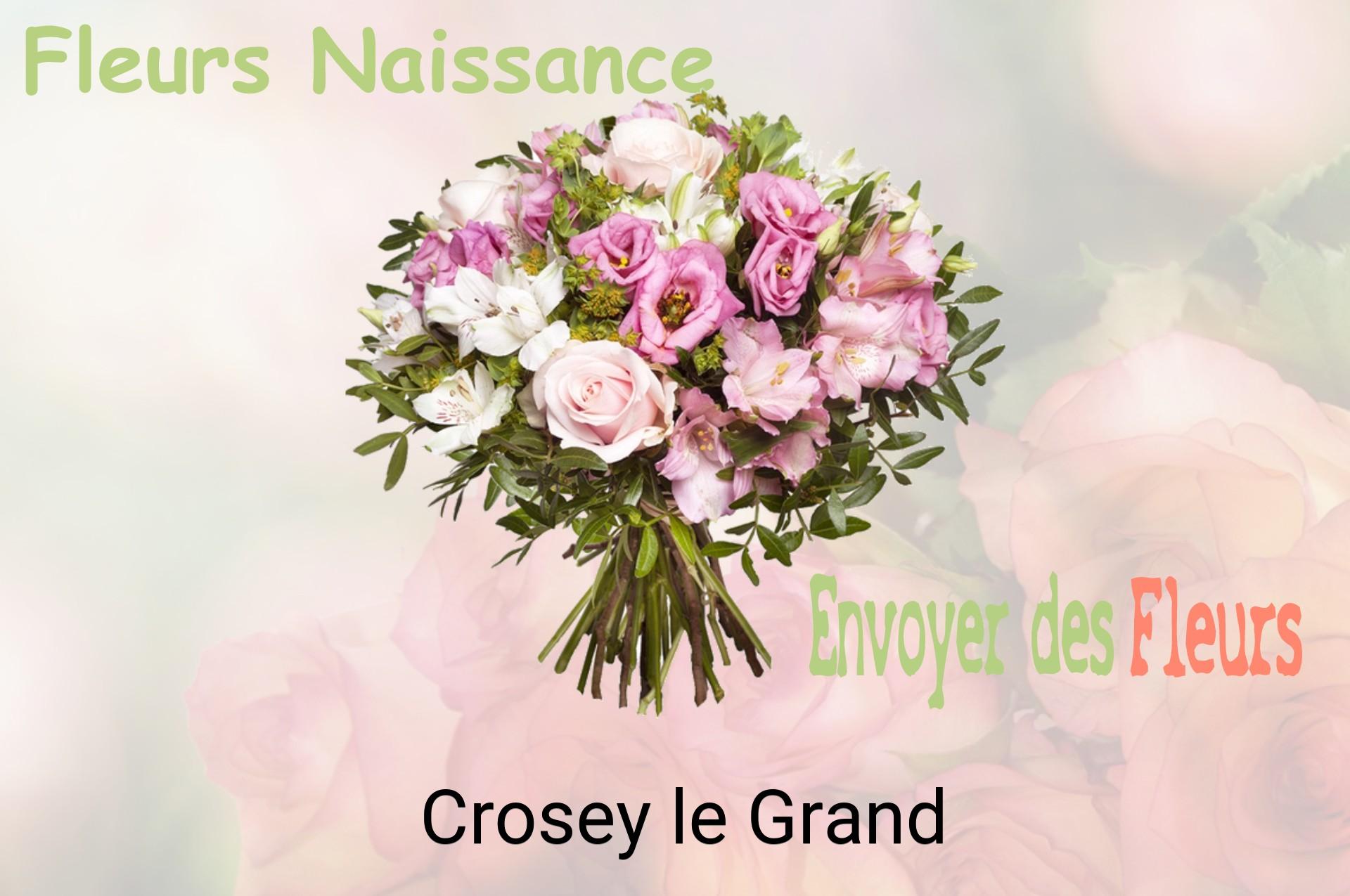 Bouquet de fleurs de naissance livré à Crosey-le-Grand